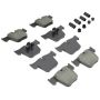 MPA 1003-1289M Quality-Built Black Series Semi-Metallic Brake Pads w/ Hardware