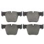 MPA 1003-1289M Quality-Built Black Series Semi-Metallic Brake Pads w/ Hardware
