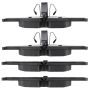 MPA 1003-1289M Quality-Built Black Series Semi-Metallic Brake Pads w/ Hardware