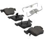 MPA 1003-1290M Quality-Built Black Series Semi-Metallic Brake Pads w/ Hardware
