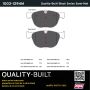 MPA 1003-1294M Quality-Built Black Series Semi-Metallic Brake Pads w/ Hardware