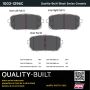 MPA 1003-1296C Quality-Built Black Series Ceramic Brake Pads w/ Hardware