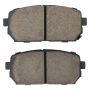 MPA 1003-1296C Quality-Built Black Series Ceramic Brake Pads w/ Hardware