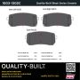 MPA 1003-1302C Quality-Built Black Series Ceramic Brake Pads w/ Hardware
