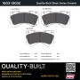 MPA 1003-1303C Quality-Built Black Series Ceramic Brake Pads w/ Hardware
