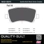MPA 1003-1307C Quality-Built Black Series Ceramic Brake Pads w/ Hardware