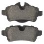 MPA 1003-1309M Quality-Built Black Series Semi-Metallic Brake Pads w/ Hardware
