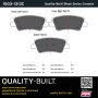 MPA 1003-1313C Quality-Built Black Series Ceramic Brake Pads w/ Hardware