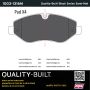 MPA 1003-1316M Quality-Built Black Series Semi-Metallic Brake Pads w/ Hardware