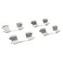 MPA 1003-1316M Quality-Built Black Series Semi-Metallic Brake Pads w/ Hardware