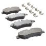 MPA 1003-1317M Quality-Built Black Series Semi-Metallic Brake Pads w/ Hardware