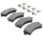 MPA 1003-1318M Quality-Built Black Series Semi-Metallic Brake Pads w/ Hardware