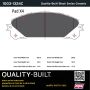 MPA 1003-1324C Quality-Built Black Series Ceramic Brake Pads w/ Hardware