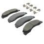 MPA 1003-1328M Quality-Built Black Series Semi-Metallic Brake Pads w/ Hardware