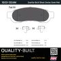 MPA 1003-1334M Quality-Built Black Series Semi-Metallic Brake Pads w/ Hardware