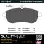 MPA 1003-1340C Quality-Built Black Series Ceramic Brake Pads w/ Hardware