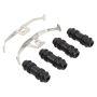 MPA 1003-1342M Quality-Built Black Series Semi-Metallic Brake Pads w/ Hardware