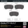 MPA 1003-1346C Quality-Built Black Series Ceramic Brake Pads w/ Hardware