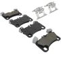 MPA 1003-1350M Quality-Built Black Series Semi-Metallic Brake Pads w/ Hardware