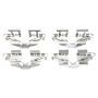 MPA 1003-1354AC Quality-Built Black Series Ceramic Brake Pads w/ Hardware
