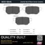 MPA 1003-1354C Quality-Built Black Series Ceramic Brake Pads w/ Hardware