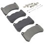 MPA 1003-1365M Quality-Built Black Series Semi-Metallic Brake Pads w/ Hardware
