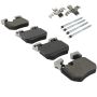 MPA 1003-1372M Quality-Built Black Series Semi-Metallic Brake Pads w/ Hardware