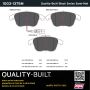 MPA 1003-1375M Quality-Built Black Series Semi-Metallic Brake Pads w/ Hardware