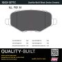 MPA 1003-1377C Quality-Built Black Series Ceramic Brake Pads w/ Hardware