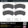 MPA 1003-1382M Quality-Built Black Series Semi-Metallic Brake Pads