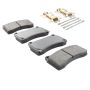MPA 1003-1383M Quality-Built Black Series Semi-Metallic Brake Pads w/ Hardware