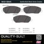 MPA 1003-1384C Quality-Built Black Series Ceramic Brake Pads w/ Hardware