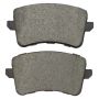 MPA 1003-1386AM Quality-Built Black Series Semi-Metallic Brake Pads w/ Hardware