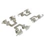 MPA 1003-1386M Quality-Built Black Series Semi-Metallic Brake Pads w/ Hardware