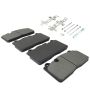 MPA 1003-1395M Quality-Built Black Series Semi-Metallic Brake Pads w/ Hardware