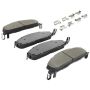 MPA 1003-1400M Quality-Built Black Series Semi-Metallic Brake Pads w/ Hardware