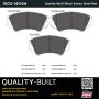 MPA 1003-1404M Quality-Built Black Series Semi-Metallic Brake Pads w/ Hardware
