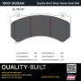 MPA 1003-1405AM Quality-Built Black Series Semi-Metallic Brake Pads w/ Hardware