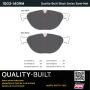 MPA 1003-1409M Quality-Built Black Series Semi-Metallic Brake Pads