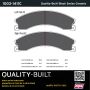 MPA 1003-1411C Quality-Built Black Series Ceramic Brake Pads w/ Hardware