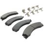 MPA 1003-1411M Quality-Built Black Series Semi-Metallic Brake Pads w/ Hardware