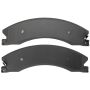 MPA 1003-1411M Quality-Built Black Series Semi-Metallic Brake Pads w/ Hardware