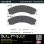 MPA 1003-1411M Quality-Built Black Series Semi-Metallic Brake Pads w/ Hardware
