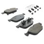 MPA 1003-1412M Quality-Built Black Series Semi-Metallic Brake Pads w/ Hardware