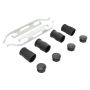 MPA 1003-1412M Quality-Built Black Series Semi-Metallic Brake Pads w/ Hardware