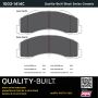 MPA 1003-1414C Quality-Built Black Series Ceramic Brake Pads w/ Hardware