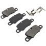 MPA 1003-1417M Quality-Built Black Series Semi-Metallic Brake Pads w/ Hardware