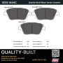 MPA 1003-1444C Quality-Built Black Series Ceramic Brake Pads w/ Hardware