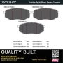 MPA 1003-1447C Quality-Built Black Series Ceramic Brake Pads w/ Hardware