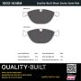MPA 1003-1448M Quality-Built Black Series Semi-Metallic Brake Pads